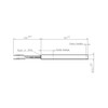 Easyricambi 300W Pellet Stove Ignition Resistor Length 155mm Diameter 10.2mm