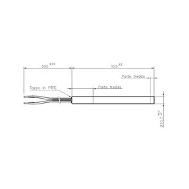 Easyricambi 300W Pellet Stove Ignition Resistor Length 155mm Diameter 10.2mm for Nordica Extraflame