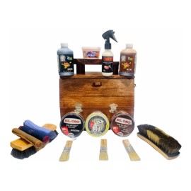 Lux-z Kit Con Cajón Bolero Para Limpiar Y Lustrar Calzado 16 Pz.