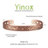 Pure Copper Bracelet Clan Style Opening Red Copper Bracelet Adjustable,
