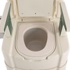 Portable Bedside Commode with Night Light, 440lb Load Capacity,PU Cushion,