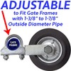Jake Sales Gate Helper Wheel for Supporting Gates with 1-3/8"