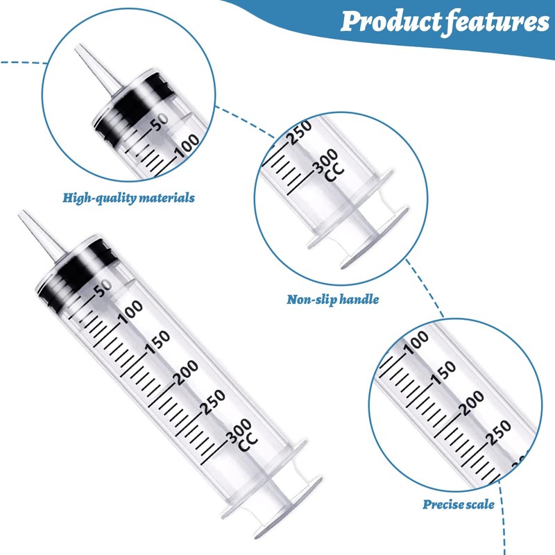 シリンジ 大容量 300ml プラスチック 注射器 大型 針なし 犬 猫 ペット