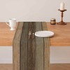 ViaElayu Table Runner Brown 33 x 183 cm Planks Antique