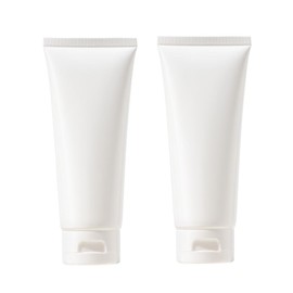 ASTRQLE 12 Pcs 100ml 3.3oz Plastic Travel Bottles Squeezable Travel Size Toiletries Cosmetic Containers Tubes for Facial Cleaning Lotion Cream Shampoo(White)