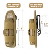 LIVANS Tactical Flashlight Pouch Holster, Rotatable Flashlight Holder Belt Clip