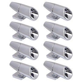 8 Pcs Deer Whistles Horns Deer Avoids Collisions Vehicles Wind Activated Ultrasonic Warning for Car Motorcycles Animal Save Alert (Silver)