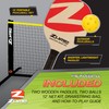 Zume Games Portable Badminton Set with Net, 4 Rackets, Shuttlecocks