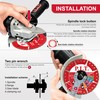 P.I.T. 3-Pack 4-1/2" Vacuum Brazed Diamond Cutting Disc, 7/8" Arbor
