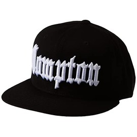Nothing Nowhere Old English City Compton Snapbacks, Black