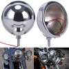 OUMURS Chrome 4.5" Spot Passing Fog Lights Lamps Housing Bucket