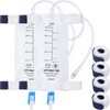 2 Pack 600ml Nephrostomy Bags with 24" Flexible Tube, Urine