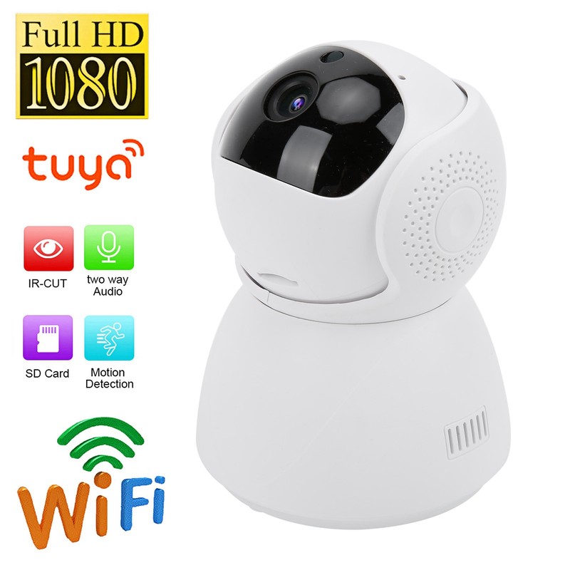 Security Camera WiFi 1080P PanTilt Night Vision 2Way Communication Mobile