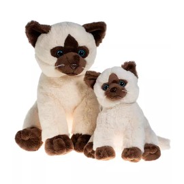 Plush Toy Wanderland Sammy the Siamese Cat Plush Toy 8â€ Stuffed Animal Soft Cuddly Gift for Kids