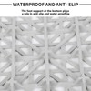 12inx12in Interlocking Drainage Tiles, Premium PVC Non-Slip Floor Mats with