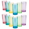 KX-WARE 20-ounce Acrylic Glasses Plastic Tumbler, set of 12 Multicolor