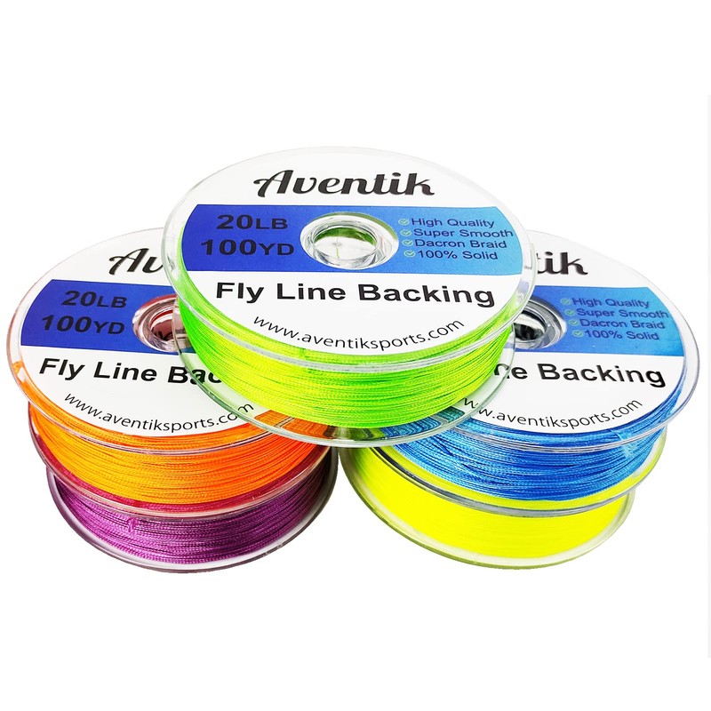 Aventik Fly Line Backing (Orange, 20LB,100YARD)