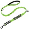 IronSeals 5.2-6 Ft Retractable Reflective Dog Leash Strong Bungee Shock
