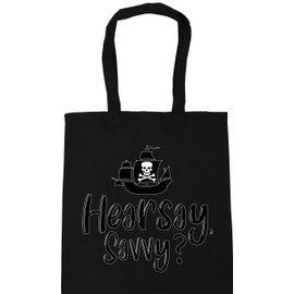 Hippowarehouse Hearsay, Savvy? Trial court pirate justice Tote Shopping Gym Beach Bag 42cm x38cm, 10 litres