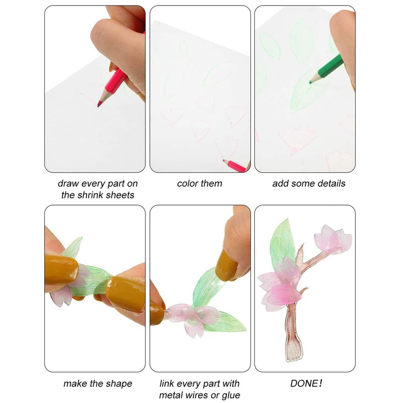 Heat Shrink Sheet Set Complete Shrink Plastic Sheet Kit with