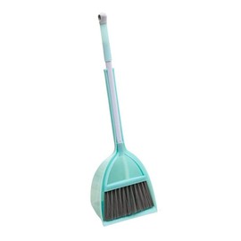 Mini Broom and Dustpan Small Housework Helper Set - Color: Light Blue