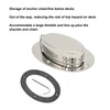 304 Stainless Steel Chain Deck Pipe with Rubber Gasket 6.32x4.47in