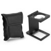 Zinc Alloy Mini Folding Magnifier Three-Folding Magnification Tool with Scale
