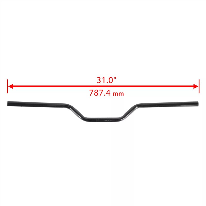 Caltric Black Handlebar w/ Grip End For Can-Am Outlander 850