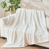 NEWCOSPLAY Super Soft Queen Blanket Off White Love Premium Silky