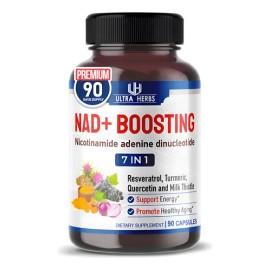 Nad+ Booster (90 Caps.) Ribosido De Nicotinamida Hecho Usa