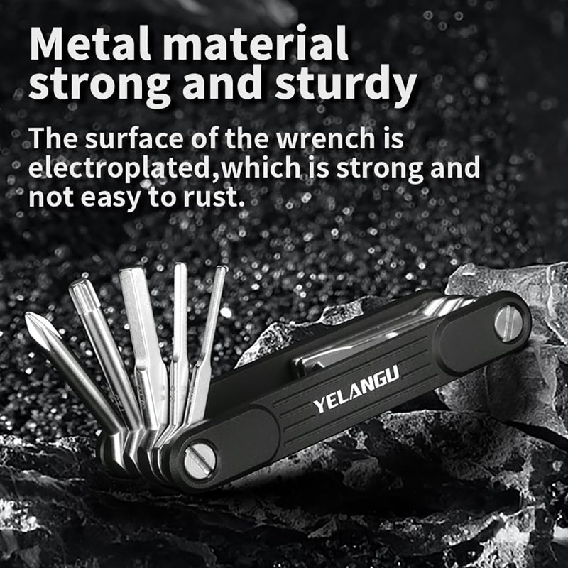 Yangers 10 in 1 Multifunctional Foldable Screwdriver Tool Kit, Camera
