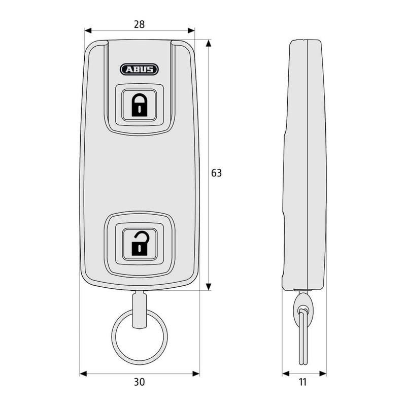 Abus HomeTec Pro CFF3000 10127 Radio Remote Control