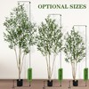 6ft Faux Olive Tree, Fake Olive Tree with Realistic Trunk