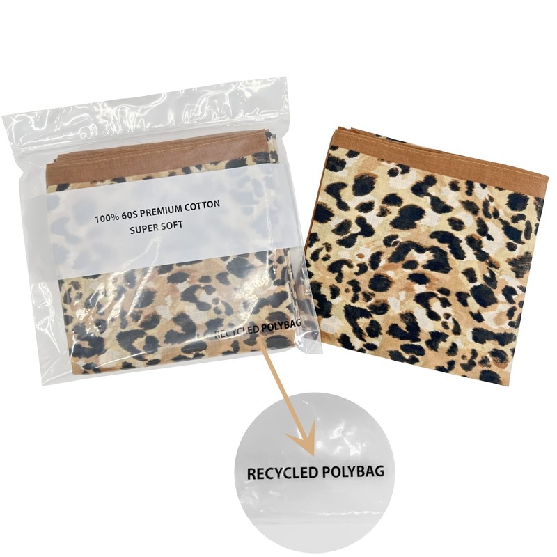 HankieWorld Single Pack Bandanas 60s Premium Cotton Soft Thin Handfeel