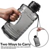 QD.SUZEE Half Gallon Water Bottle,74oz Large Water Jug with Motivational