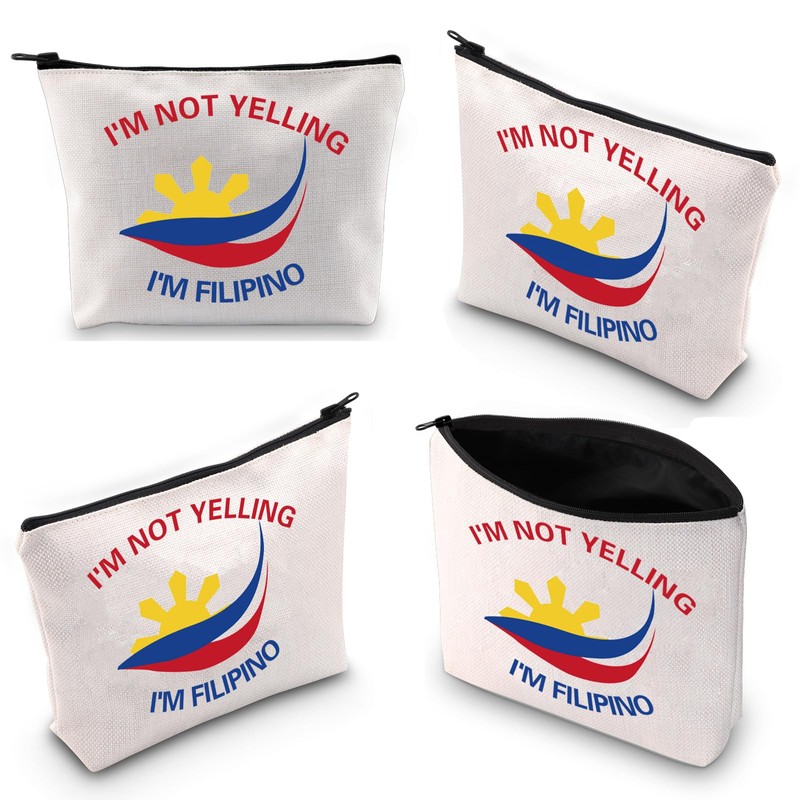 LEVLO Filipino Makeup Bag Philippine Souvenirs Gift Philippine Cosmetic Case
