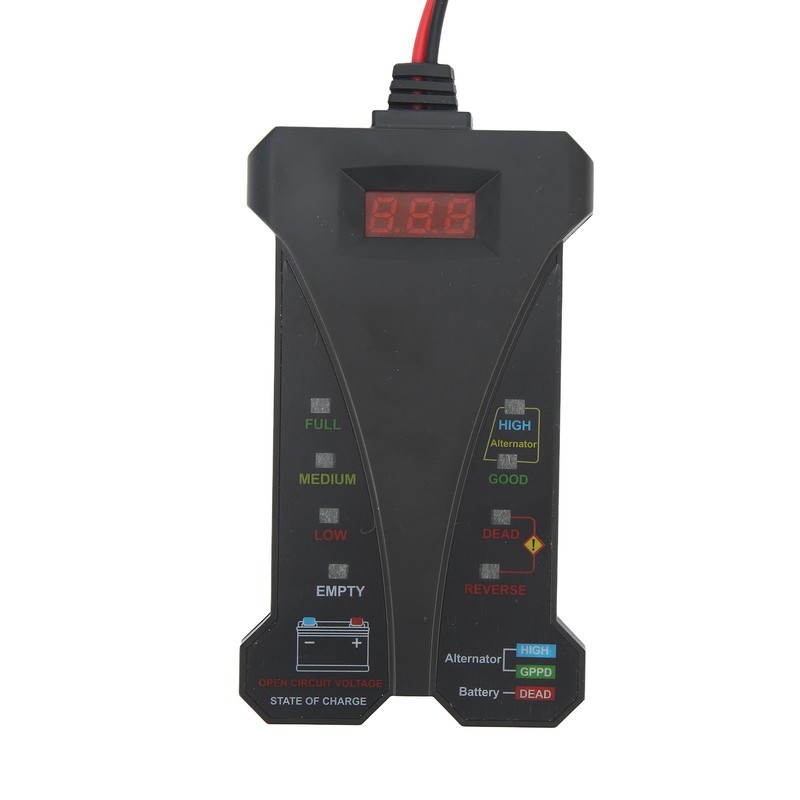 12V Battery Capacity Tester Single Interface Charging System Analyzer Detector