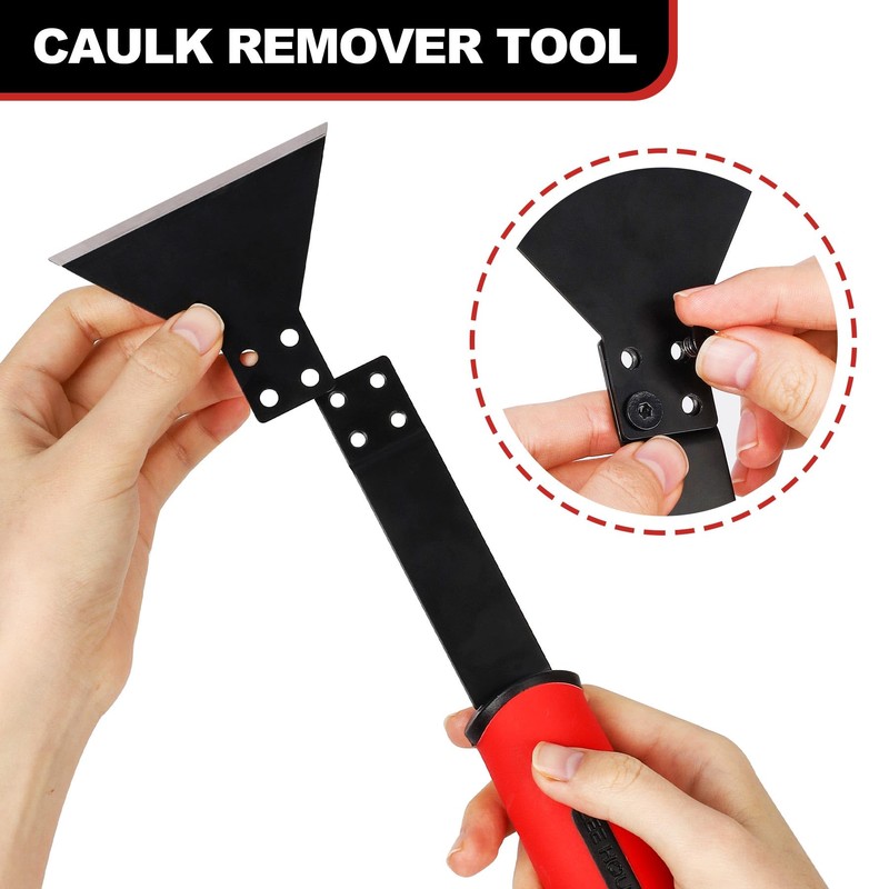 1 Caulk Remover Tool Set ​with 5-piece Blades - 8.7