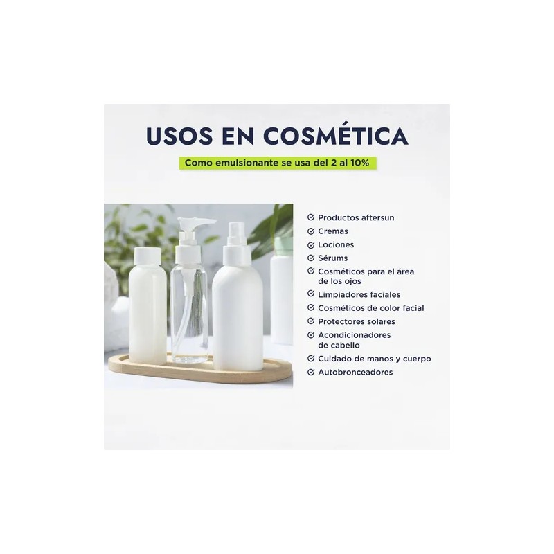 Hebbe Cosmetics Olivem 1000 Emulsionante Cosmtico 250g Libre de Parabenos