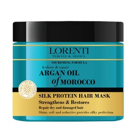 Lorenti Deep Conditioning Hair Mask 500 ml | For Dry, Damaged, Dense & Frizzed Hair | Contains Vitamin B7 & Proteins to Balance & Moisturize Hair | 16.9 Fl Oz (Argan Oil)