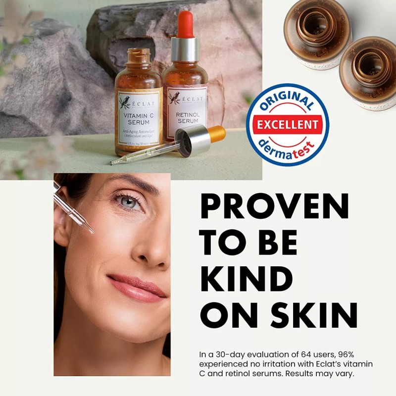 Eclat Suero Retinol Para Ojos Y Suero Facial De Vitamina
