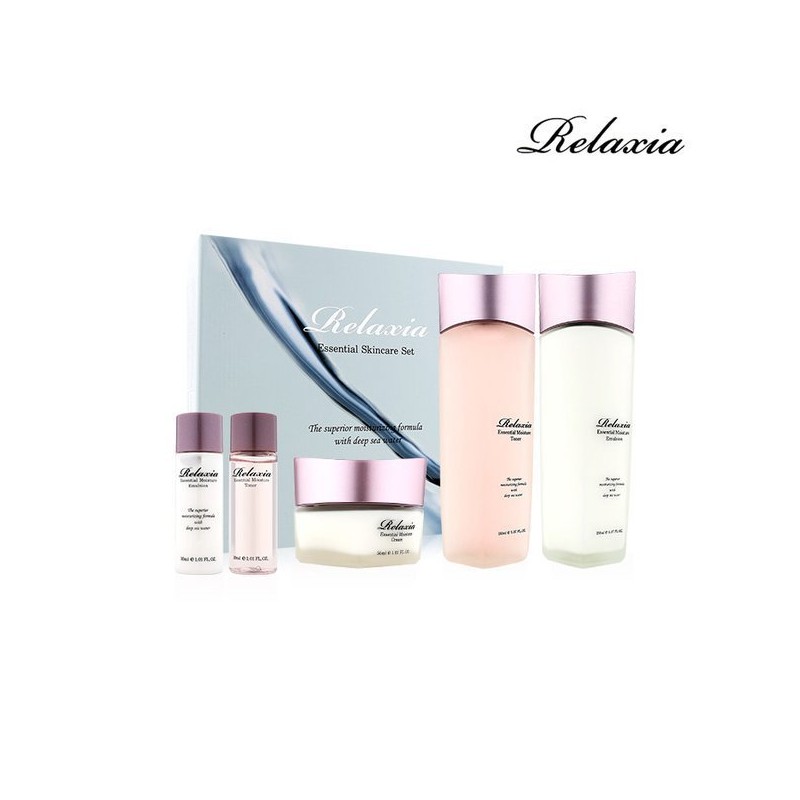 Relaxia 릴랙시아 에센셜 스킨케어 3종세트 Relaxia Essential Skincare 3-Piece Set