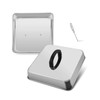 Small 6in Cheese Melting Dome, HaSteeL Stainless Steel Square Basting