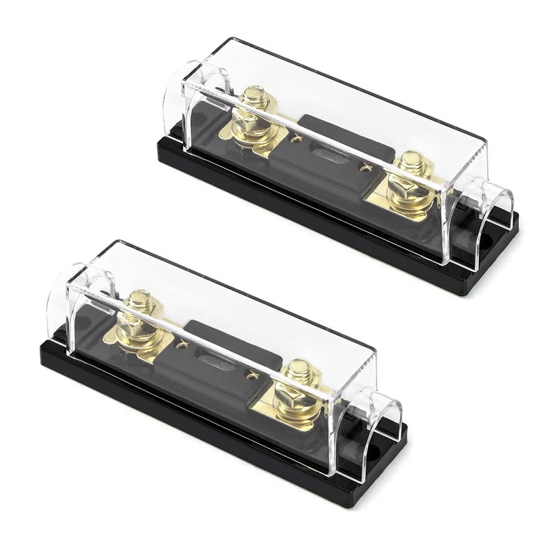 QWORK® ANL Fuse Holder 0/2/4 Gauge with 150 Amp ANL