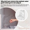 Shineligee 2 Pack Updated Shower Splash Guard, Large Splash Guards