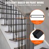 DEVALLEY Wrought Iron Balusters (Set of 10),1/2 inch Single Rectangle