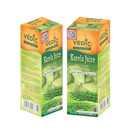 Vedic Juice Bitter Gourd (Karela) Juices | 33.8 floz (1000 Ml) (Pack of 2)