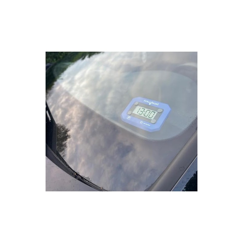 EUROtops Electronic Parking Disc, Electromechanical Parking Meter with Approval, Includes