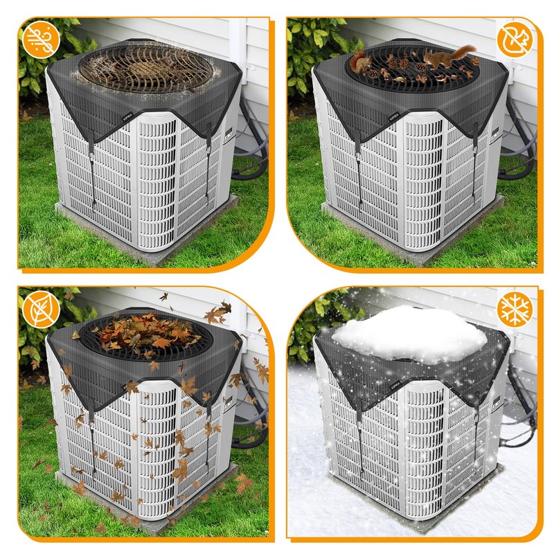 Kipiea Central Air Conditioner Mesh Covers for Outside Units, Top