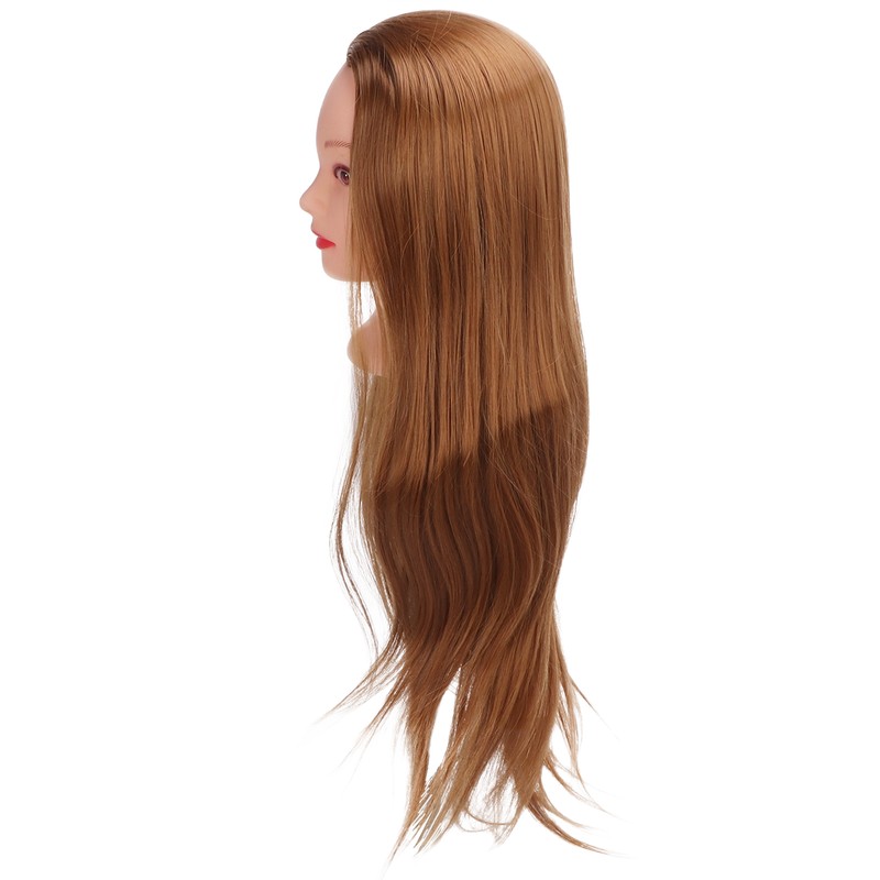 Hair Mannequin Head Hairdressing Styling Training Braiding Practice Doll Head
